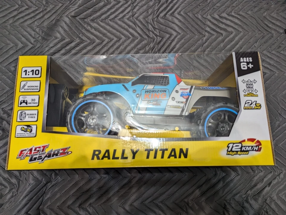 New RC Rally Titan 1:10 Monster Truck Remote Control 2.4ghz 12km Car Age 6+ - Image 4 of 4