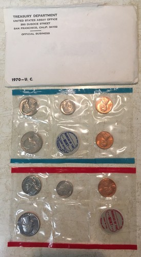 1970 Uncirculated Mint Set! No Kennedy Half Dollar