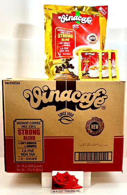 Vinacafe 3-In-1 Strong Blend Instant Coffee 20 Sachets x20g (Pack of 20)~03/2027