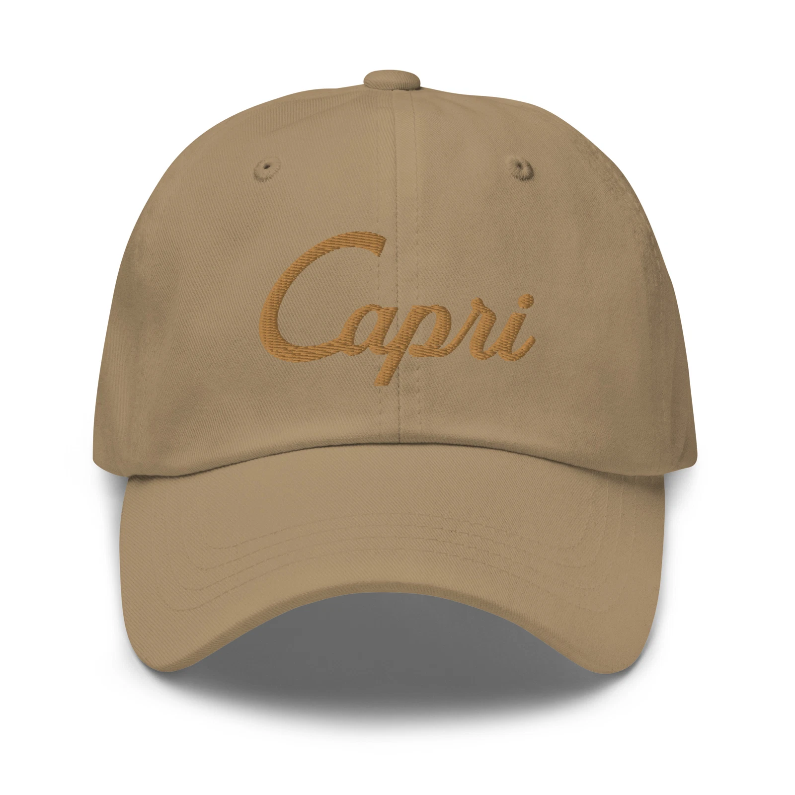 Capri Embroidered Dad Hat, Italy Cap, Baseball Cap