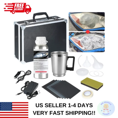 Blur Headlight Restoration Kit Lens Cleaning Polish Renovation Yellowing Remove