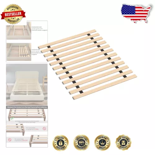 Sturdy 0.68-Inch Wooden Twin Slats for Bunk & Platform Beds - Easy Installation
