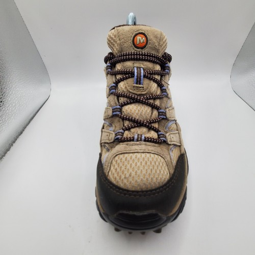 Merrell Womens Moab 2 Hiking Shoes Beige J06030 Leather Low Top Lace Up Size 7 - Picture 7 of 15