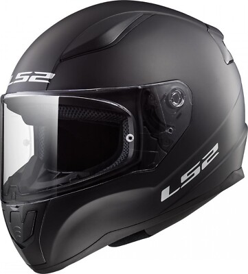 LS2 FF353 Rapid Mini Single Mono, Motorradhelm für Kinder, Größe M - 50, Schwarz