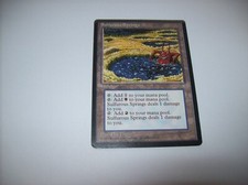 MTG Sulfurous Springs Ice Age Land Magic the Gathering MP Free Ship & Tracked