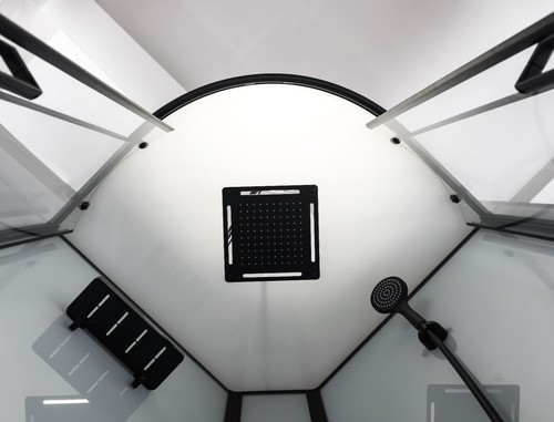 800x800 Quadrant Hydro Shower Cabin Enclosure Cubicle Spa Room Bathroom Pod - Picture 4 of 13