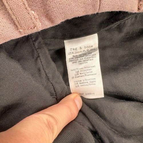 Rag & Bone Dress Pants Women's Size 2 Pink Trousers - Picture 9 of 11