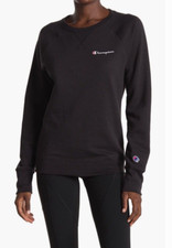 NWT Champion Women Powerblend Raglan Sweatshirt Black Size: S