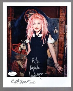 シ*ロ様 Cyndi Lauper 直筆サイン入り 楽譜ポスター Cyndi