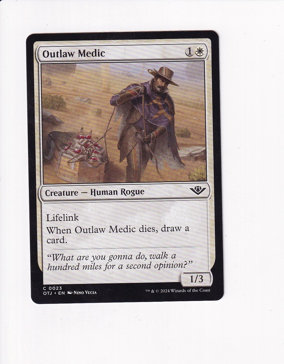 MAGIC THE GATHERING MTG OUTLAWS OF THUNDER JUNCTION OUTLAW MEDIC (#2) | eBay