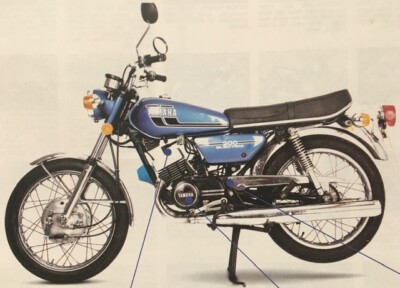 YAMAHA RD200 ROUND TANK - 8 PAGES OF ORIGINAL ROAD TESTS, ARTICLES, INFO ETC