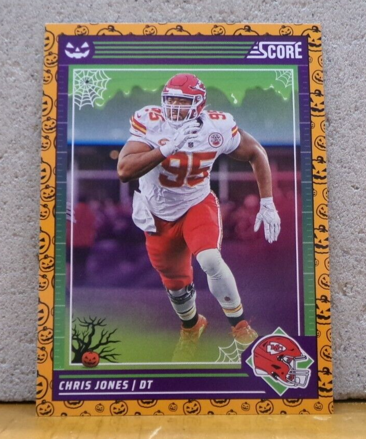 FOOTBALL CARD HALLOWEEN VARIANT ORANGE CHRIS JONES KANSAS CITY CHIEFS | eBay FOOTBALL CARD HALLOWEEN VARIANT ORANGE CHRIS JONES KANSAS CITY CHIEFS | eBay