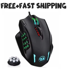 Redragon M908 12400 DPI IMPACT MMO Gaming Mouse w/ 18 Programmable Buttons