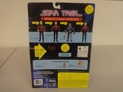 Playmates 1995 Star Trek 4 diff. 7" Figures Space Talk Series - MIP - You Choose - Picture 6 of 12