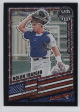 2026 Panini Stars & Stripes Prizm Black Velocity 15/39 Nolan Traeger #128 0j81