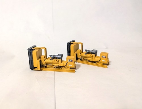 Custom Built 1/87 HO Scale CAT Industrial Diesel Generator. 3D Printed Models