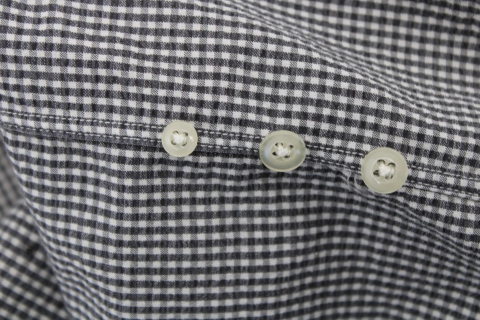 Xadrez masculino RLX Ralph Lauren botão para baixo Gingham Seersucker manga curta GG - Imagem 4 de 4