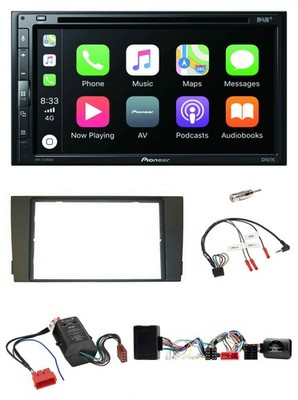 Pioneer DVD 2DIN Lenkrad DAB Bluetooth USB Autoradio für Audi A6 2001-2005 Volla