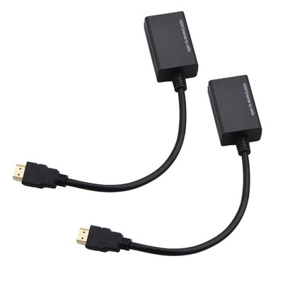 HDMI Converter Sender/Receiver Cat5e CAT6 Cable HD 1080P Video Singal Extender F