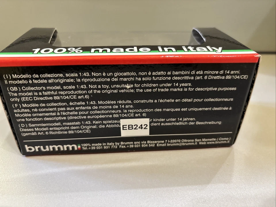 Fiat 1100 Furgone Veicolo Comm 1950 Caffè Musetti Brumm R521 1:43 - Immagine 3 di 3