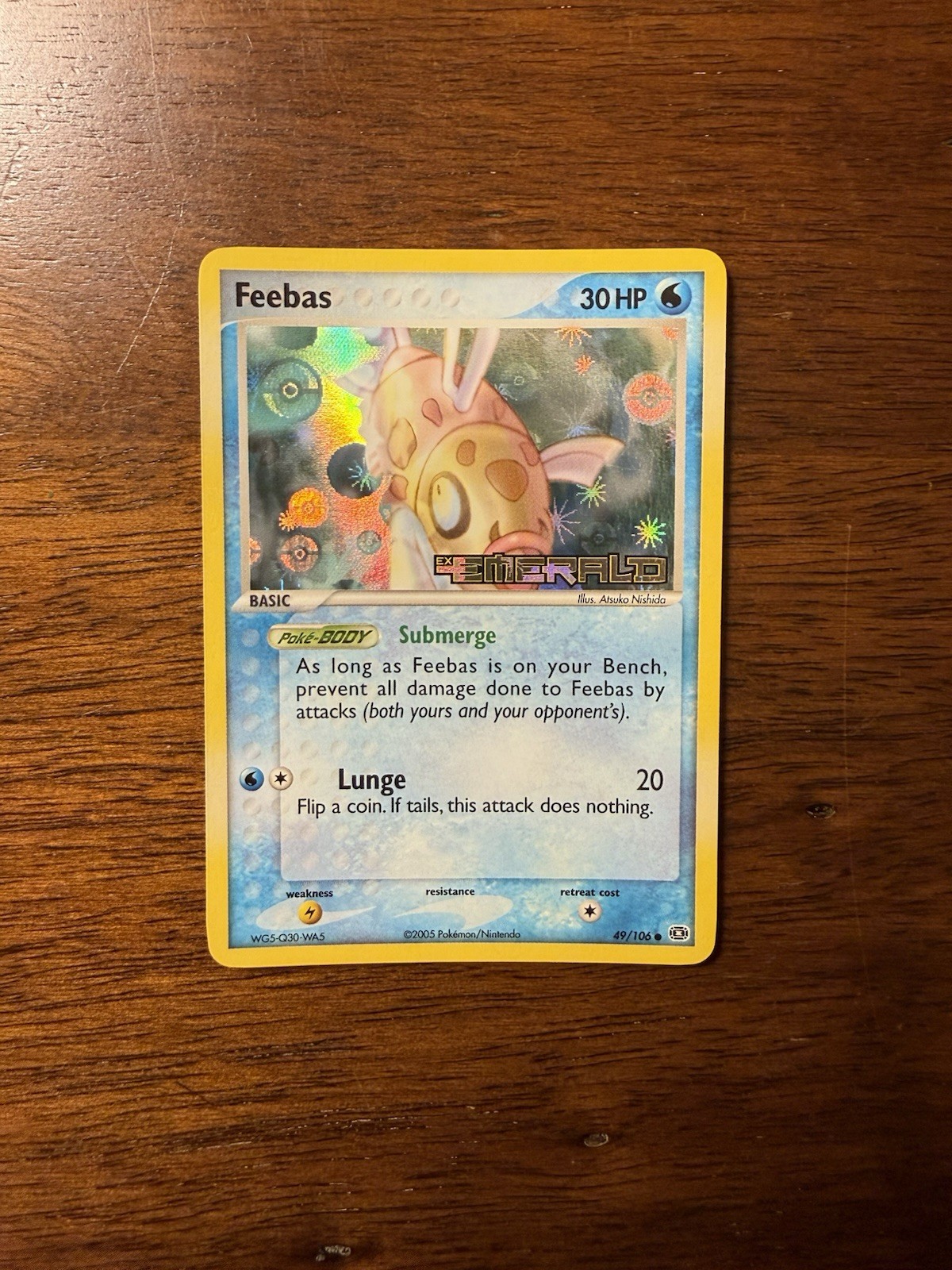 Feebas 49/106 EX Emerald Reverse Holo Pokémon TCG
