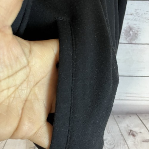 Workrobe Black Belted Robe Womens Size Small/Medium Short Pockets - Picture 5 of 9