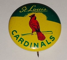 Vintage 1965 Guy's Potato Chips St. Louis Cardinals Baseball Pinback