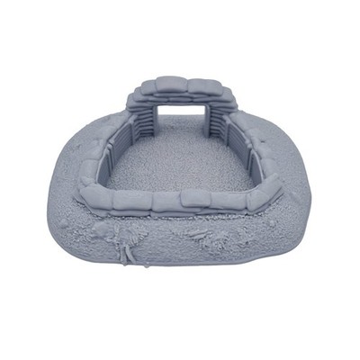 Sandsäcke Bunker Variante C - 3D gedruckte Geländeszenerie für 28/32mm Maßstab Gaming