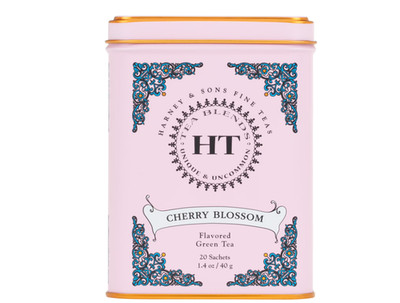 Harney & Sons Cherry Blossom, Green Tea with Cherry Flavor, 1.4 oz, 20 Count