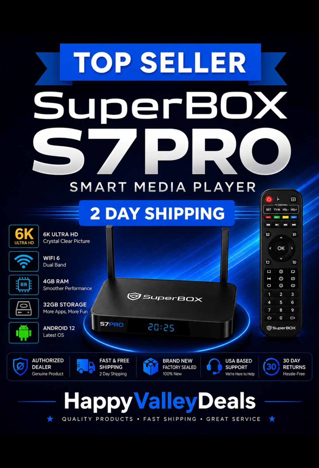 NEW 2026 SUPERBOX S7 PRO + Same Day Shipping - Beat Anyone's Service