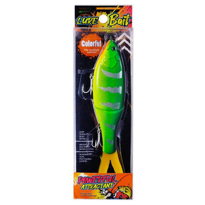 Multi Joint Soft Body Sinking Lure 17,3cm 40g für Süß- und Salzwasserbarsch