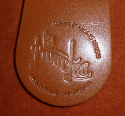 Genuine leather keychain LA BOUCLEE leather objects seamless or glue 12.5 cm