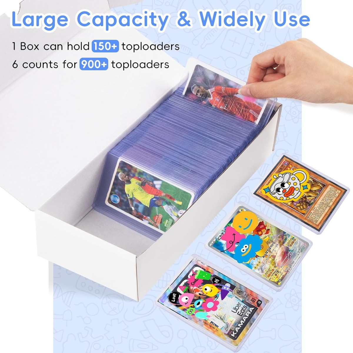 Top Loaders Storage Box Top Loader Toploader Storage Box, 6 Packs 900 Count Corrugated Jamaica ...
