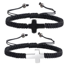 Fashion Pet Memorial Crossed Bracelet Elegant Braiding Wristband for Pet Owners