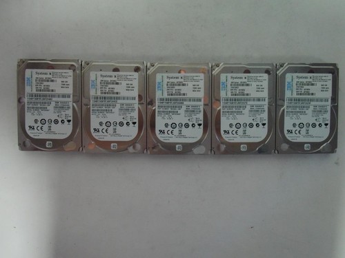 *Lot Of 5* IBM 90Y8954 500GB SAS 7.2K RPM 2.5 SFF HDD (J385)