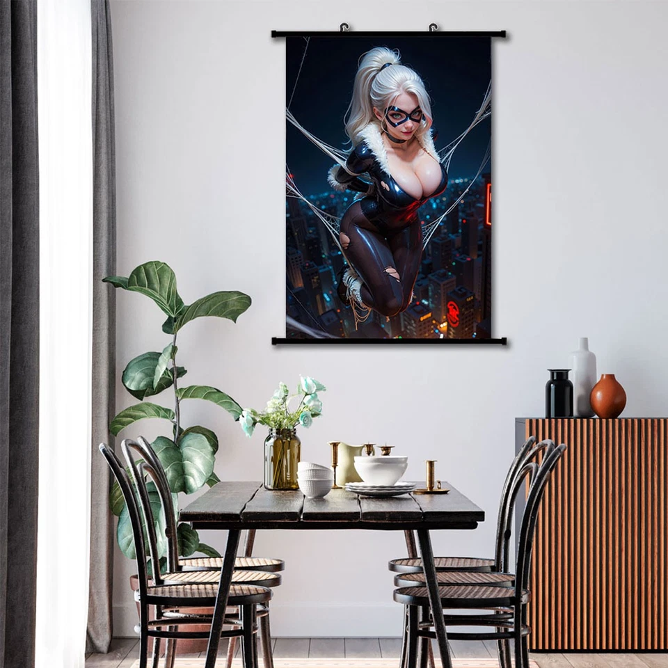 Póster de juego de anime dama bandida en la azotea pintura pared desplazamiento póster 60X90cm 001 Foto 3 de 4