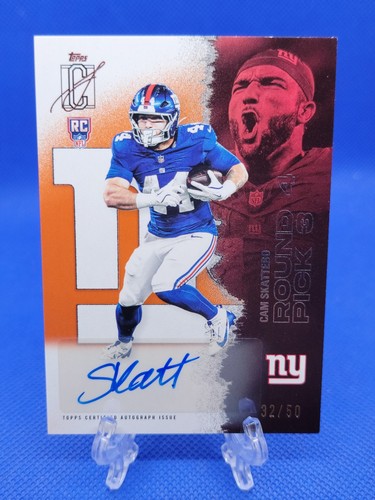 2025 Topps Signature Class CAM SKATTEBO Orange AUTO /50 RC Giants Rookie SP #119