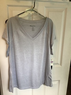 ideology womans xxl grey Workout Sweat wicking Shirt
