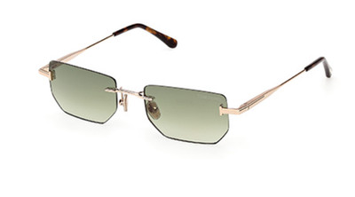 Tom Ford ETHAN-02 FT1355 28P Shiny Rose Gold/ Gradient Green Men's Sunglasses