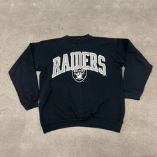 Vintage Oakland Raiders Sweatshirt Mens M NFL Football Crewneck Logo 7 90s