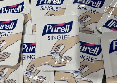 50X PURELL SINGLES Advanced Hand Sanitizer Gel,Fragrance Free(0.04 Oz) Exp 06/28