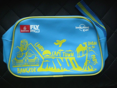 EMIRATES Fly with Me Lonely Planet Kids Kulturtasche Travel Bag Retro Tasche