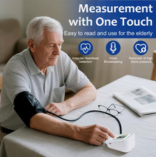 Electric Blood Pressure Monitor Digital, USB Batteries With Cuff