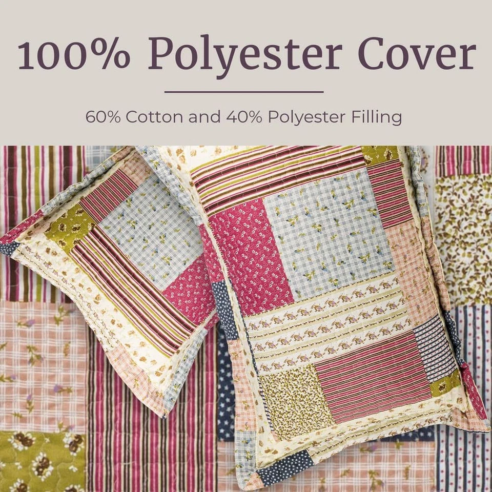 Стеганое одеяло королевское США Savannah разноцветное в полоску и клетку - Изображение 3 из 4