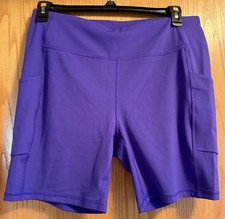 Womens Plus Tek Gear 1X BIKE SHORTS NWT High ...