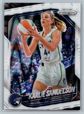 2025 Panini Prizm WNBA #102 Karlie Samuelson White Seismic Prizms