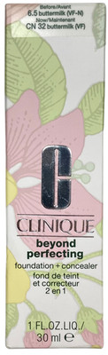 Clinique Beyond Perfecting Foundation + Concealer CN 32 Buttermilk 1 oz NIB