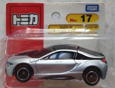 Takara Tomy Tomica No.17 BMW i8 Silver/Japan/ Car Collection (Blister)