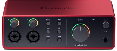 Focusrite SCARLETT-4I4-4G 4x4 USB Audio Interface, 4th Generation
