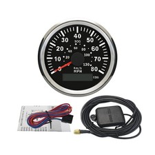 ELING 85mm Waterproof 80 MPH GPS Speedometer Speed Gauge Kit with Course for ...